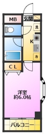 元住吉駅 徒歩5分 2階の物件間取画像